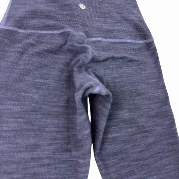 Lululemon Wunder Under Variegated Knit HR Warm Leggings Purple Gray Women’s Sz 2 - Picture 5 of 11